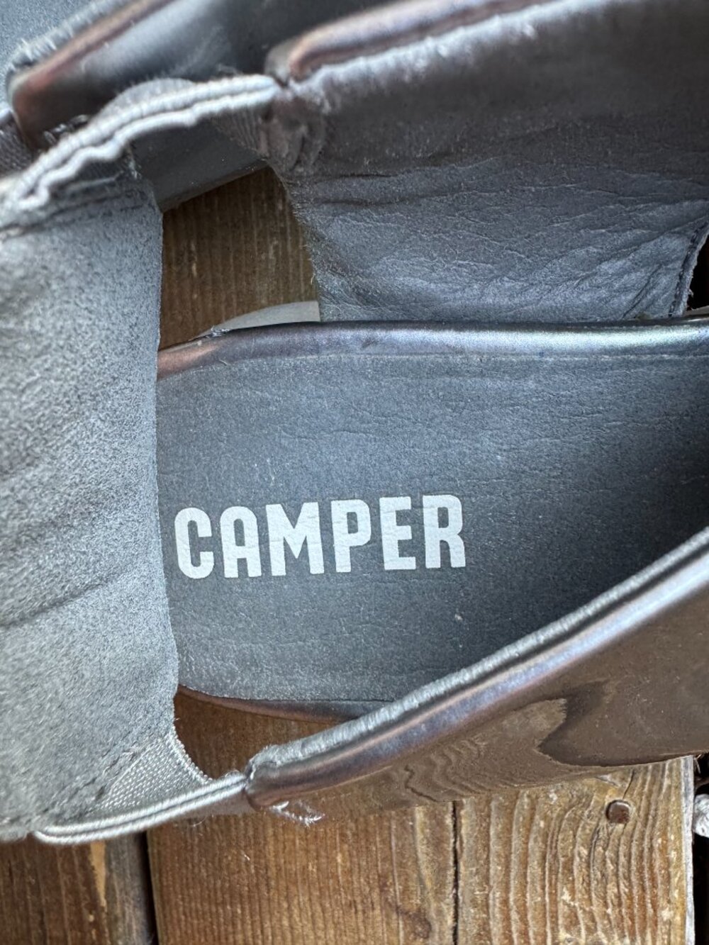 CAMPER Silver Balloon CrissCross Sandals in Women's 38/US 7.5-8 - Picture 10 of 10